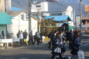令和４年度山梨県高等学校県下一斉「通学時マナーアップ運動」５回目が行われました