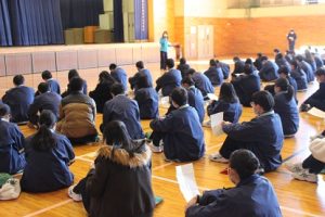 令和５年２月２２日（水）３年登校日の様子です