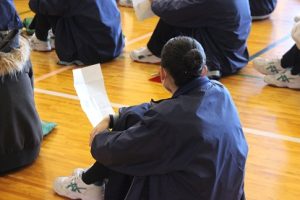 令和５年２月２２日（水）３年登校日の様子です