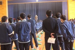 令和５年２月２２日（水）３年登校日の様子です