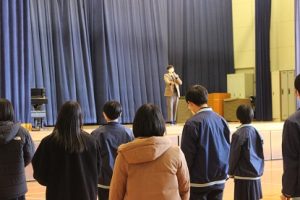 令和５年２月２２日（水）３年登校日の様子です