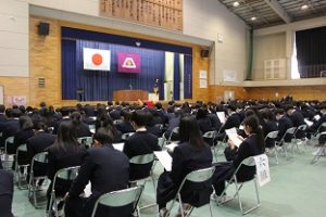 令和４年度同窓会入会式が行われました。