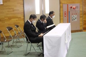 令和４年度同窓会入会式が行われました。