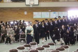 令和４年度第７３回卒業証書授与式が行われました