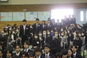 令和４年度第７３回卒業証書授与式が行われました