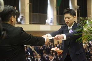 令和４年度第７３回卒業証書授与式が行われました