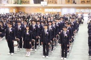 令和４年度第７３回卒業証書授与式が行われました