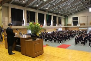 令和４年度第７３回卒業証書授与式が行われました