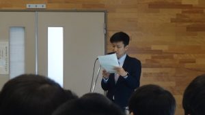令和５年度山梨県立吉田高等学校同窓会 記念講演が行われました。