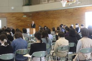 令和５年度PTA学年部会・PTA総会・保護者対象進路説明会が行われました。