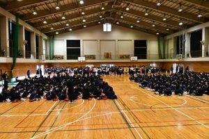 令和５年度山梨県高等学校総合体育大会壮行会が行われました。