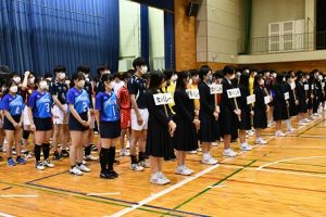 令和５年度山梨県高等学校総合体育大会壮行会が行われました。