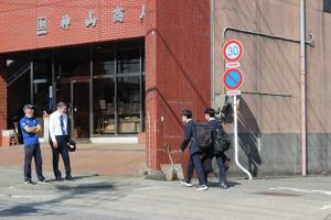 令和５年度山梨県高等学校県下一斉「通学時マナーアップ運動」が行われました。