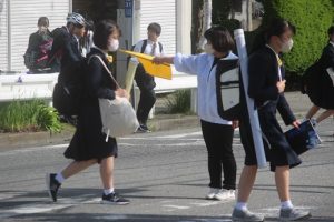令和５年度山梨県高等学校県下一斉「通学時マナーアップ運動」が行われました。