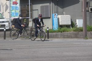 令和５年度山梨県高等学校県下一斉「通学時マナーアップ運動」が行われました。