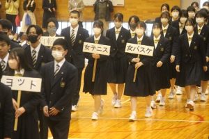 令和５年度関東大会出場部壮行会が行われました。