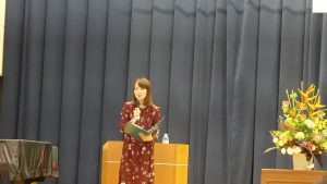 令和５年度山梨県立吉田高等学校同窓会 記念講演が行われました。