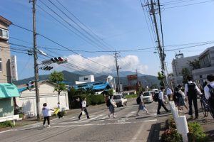 令和５年度山梨県高等学校県下一斉「通学時マナーアップ運動」２回目が行われました。
