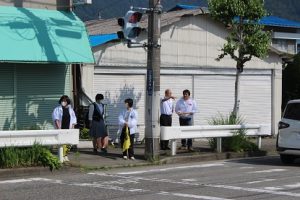 令和５年度山梨県高等学校県下一斉「通学時マナーアップ運動」２回目が行われました。