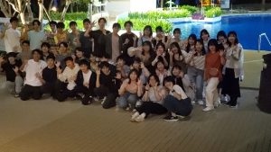 沖縄修学旅行１日目の様子です。
