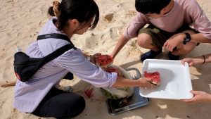沖縄修学旅行３日目の様子です。