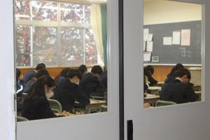 令和５年度３年生 後期第１回試験が始まりました。