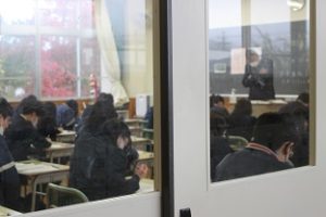 令和５年度３年生 後期第１回試験が始まりました。