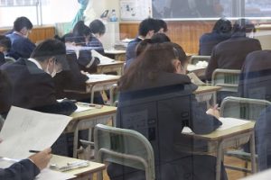 令和５年度３年生 後期第１回試験が始まりました。