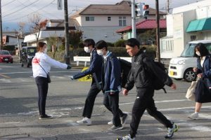 令和５年度山梨県高等学校県下一斉「通学時マナーアップ運動」４回目が行われました。