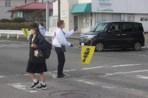 令和５年度山梨県高等学校県下一斉「通学時マナーアップ運動」４回目が行われました。