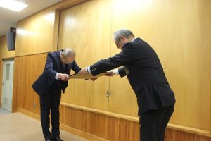 第９６回選抜高校野球大会「２１世紀枠」山梨県推薦校表彰式が行われました。