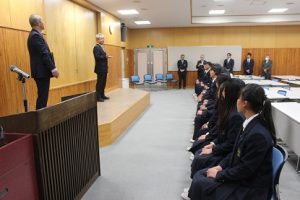第９６回選抜高校野球大会「２１世紀枠」山梨県推薦校表彰式が行われました。