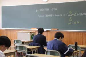 令和５年度１・２年生 試験前OS（オープンスタディー）が行われました。