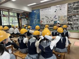 沖縄修学旅行１日目の様子です。