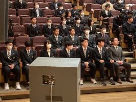 令和５年度全国高校総体 冬季大会 山梨県選手団  結団壮行式が行われました。