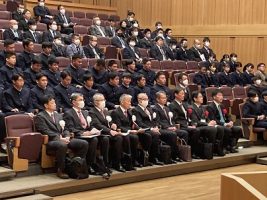 令和５年度全国高校総体 冬季大会 山梨県選手団  結団壮行式が行われました。