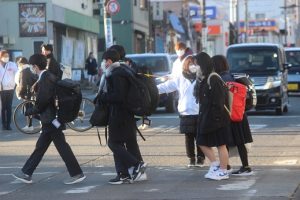 令和５年度山梨県高等学校県下一斉「通学時マナーアップ運動」５回目が行われました。
