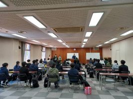 令和５年度理数科宿泊学習会の様子です。
