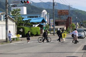 令和６年度山梨県高等学校県下一斉「通学時マナーアップ運動」が行われました。