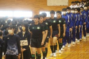 令和６年度山梨県高等学校総合体育大会壮行会が行われました。