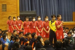 令和６年度山梨県高等学校総合体育大会壮行会が行われました。