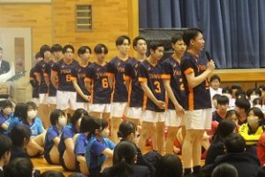 令和６年度山梨県高等学校総合体育大会壮行会が行われました。