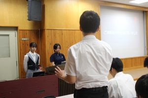 令和６年度吉田高等学校理数科 理数探究発表会第１回が行われました。