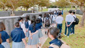 ２学年修学旅行１日目の様子です。