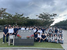 ２学年修学旅行１日目の様子です。