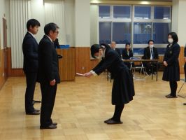 令和6年度 渡辺貢奨学金 交付式が行われました。