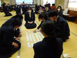 令和6年度校内百人一首大会 団体戦 優勝は2年2組！！