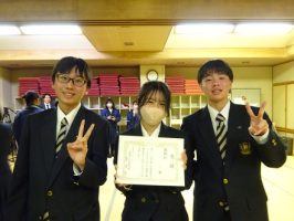 令和6年度校内百人一首大会 団体戦 優勝は2年2組！！