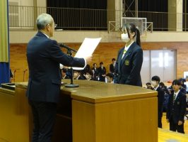 令和６年度最後の納め式が行われました。