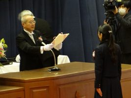 令和６年度 第７５回卒業証書授与式が行われました。